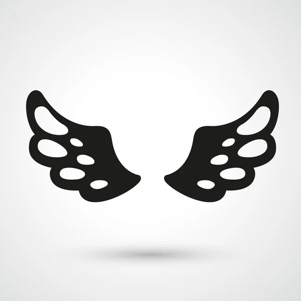 Wings icon vector — Stock Vector