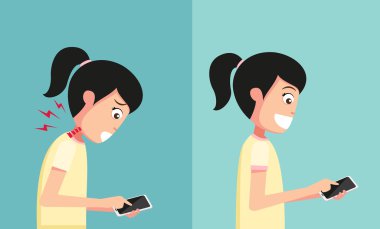 uygunsuz vs uygun el holding ve akıllı telefon oynamak