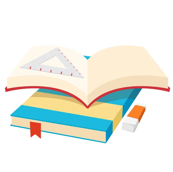 Open book vector — Stock Vector