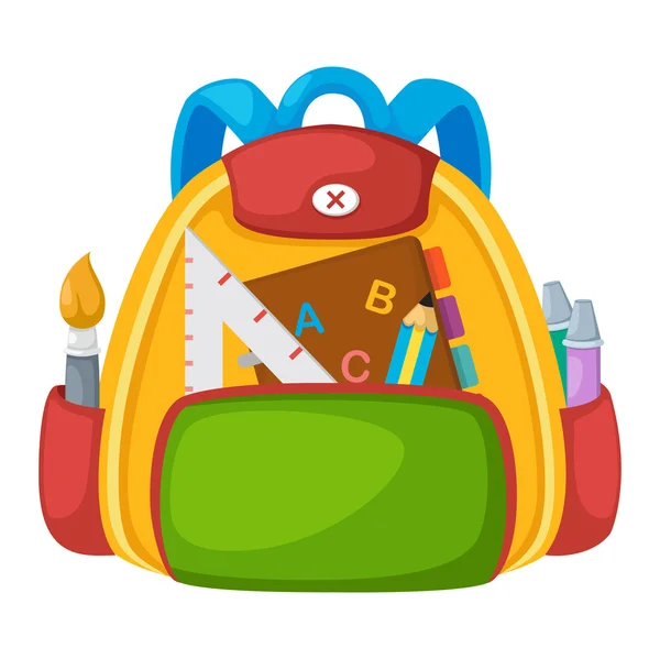 School bag vector — Stock Vector