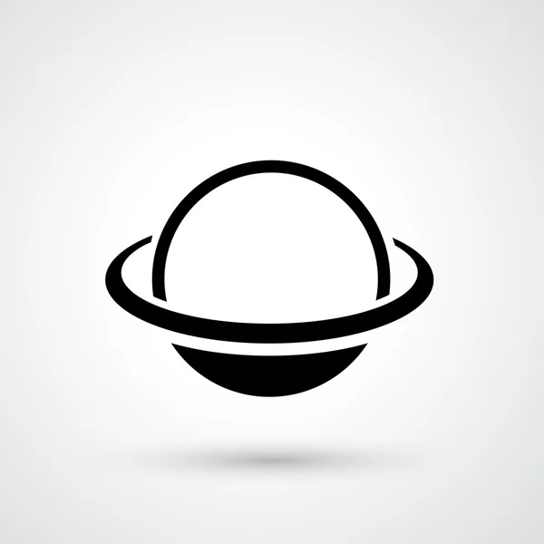 Saturno icono vector — Vector de stock