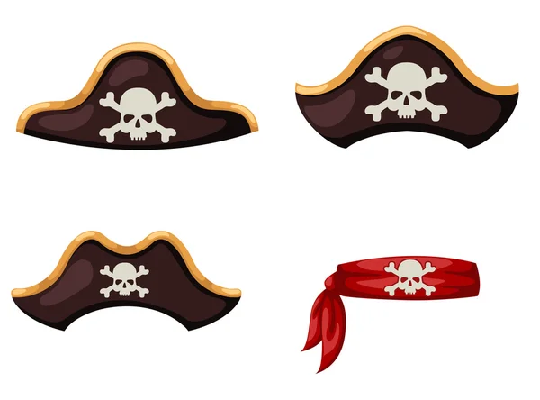 Gorro pirata imágenes de stock de arte vectorial