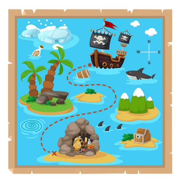 宝の地図 Vector Art Stock Images Depositphotos