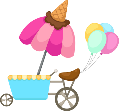 Güzel bir tezgah ve dondurma.