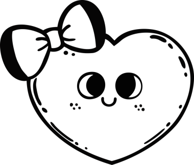 Sevimli Sevgililer Günü Karakteri Çizilmiş El Çizimi