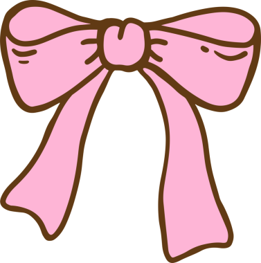 Şirin Pembe Fiyonk El Çizimi