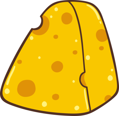 Sevimli peynir çizgi filmi el çizimi karakter çizimi