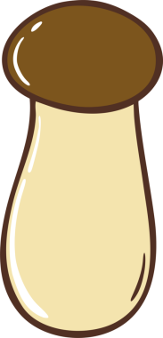 mantar karikatür el çizimi karakter çizimi