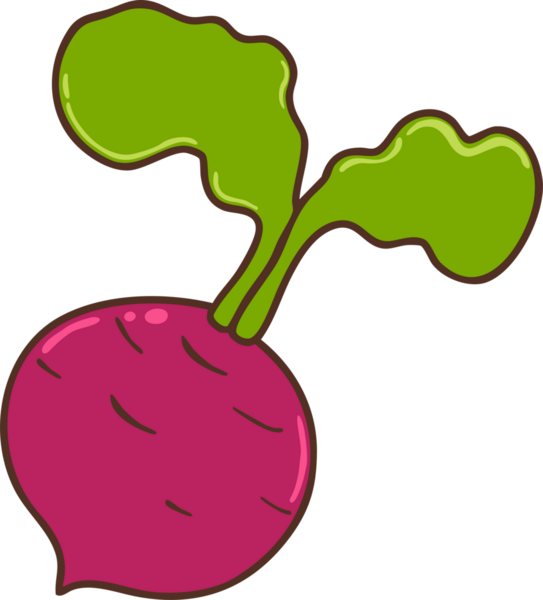 Sevimli pancar kökü karalama el çizimi karakter çizimi