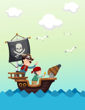 korsan gemisi güzel manzara