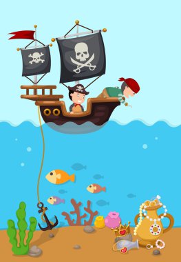 korsan gemisi güzel manzara