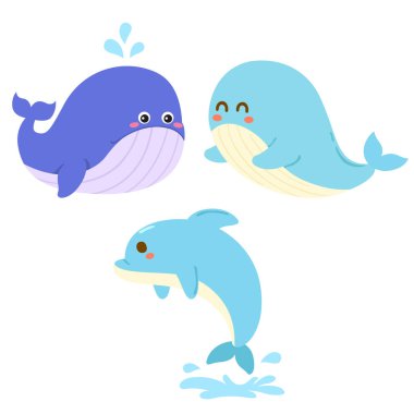 Şirin Mavi Balina ve Yunus Atlama Ayrı İmajı