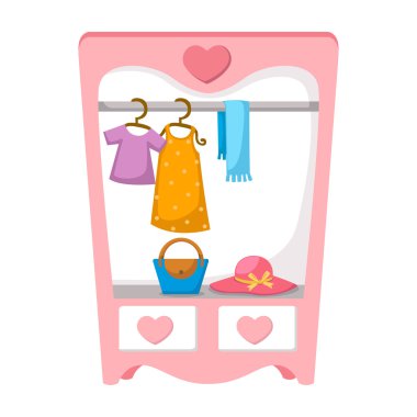 Wardrobe for cloths clipart