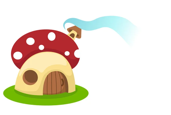 Mushroom huis vector — Stockvector