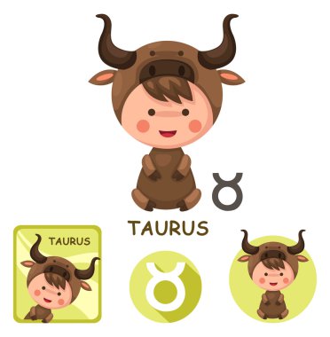 Toros vektör toplama. zodyak işaretleri