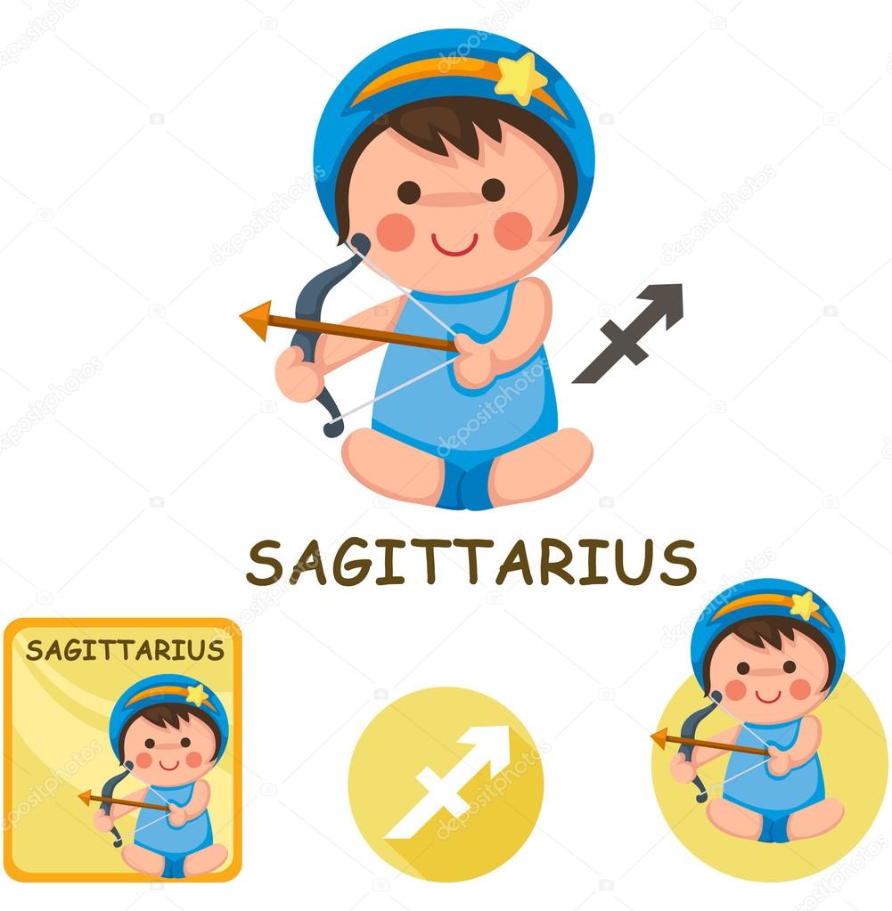 sagittarius vector collection. zodiac signs