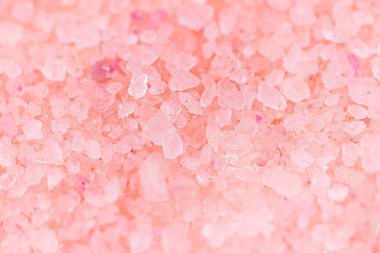 Pembe tuz makro fotoğrafçılığı. Pembe arkaplan