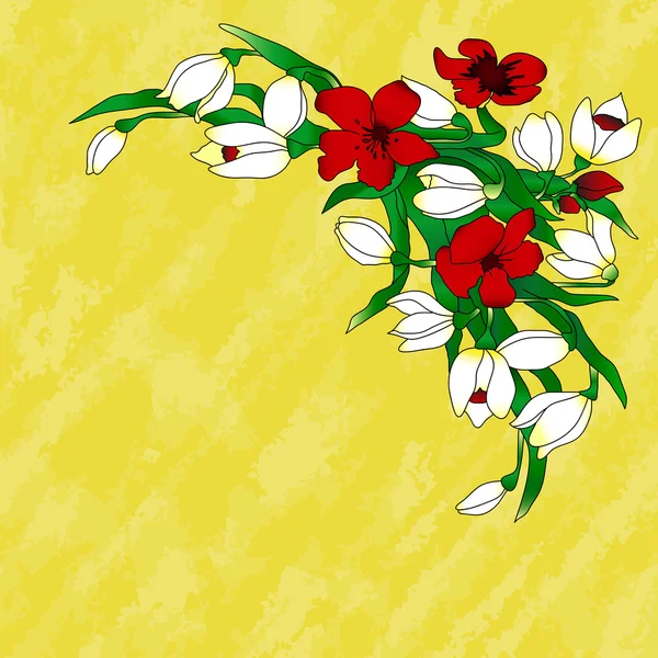 Marco con flores. Elemento decorativo para el diseño de libros, materiales impresos, invitación para una boda o una celebración, para álbumes . — Vector de stock