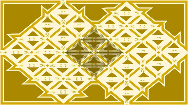 Треугольная Форма Золотой Цвет Абстрактные Обои Изолированные Белом Фоне — стоковый вектор