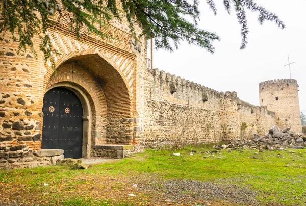 Breed Panoramisch Uitzicht Kolagiri Vestingmuur Zonder Mensen Onontdekte Edelsteen Georgië — Stockfoto