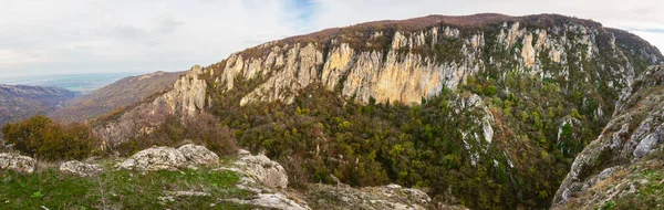 Ampla Vista Panorâmica Ângulo Desfiladeiro Águia Monumento Natural Região Kakheti — Fotografia de Stock