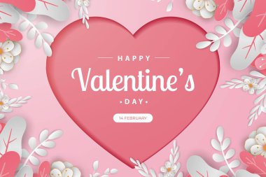 Sevgililer günü afişleri ya da kart illüstrasyonları çiftin aşk ve ağaç kesim stili. Premium Vektörü