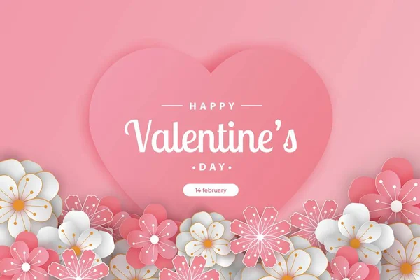 Šťastný Valentýn Bannery Nebo Karetní Ilustrace Pár Láska Strom Papír — Stockový vektor