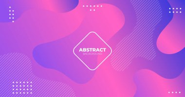 Renkli geometrik arka plan. Akışkan şekiller bileşim eğimleri renkleri