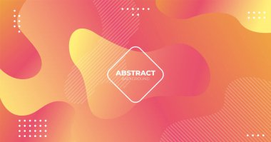 Renkli geometrik arka plan. Akışkan şekiller bileşim eğimleri renkleri