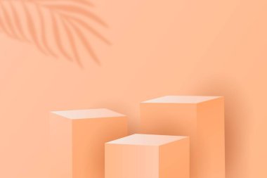 Podyum Sergisi ürünleri kozmetik afişler, gerçekçi stil minimalisti. Premium Vektörü