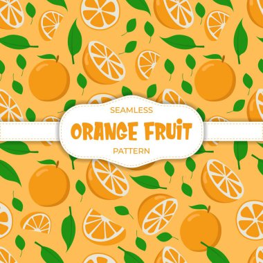 turuncu yaz tropikal meyveleri pürüzsüz arka plan vektörü