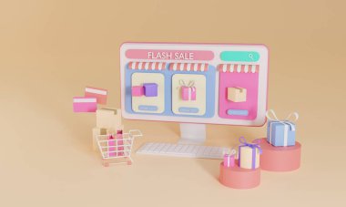 Mobil bilgisayar uygulamasında 3D görüntüleme çevrimiçi. Premium Fotoğraf