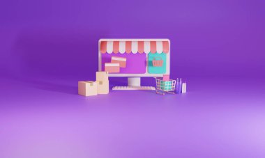 Mobil bilgisayar uygulamasında 3D görüntüleme çevrimiçi. Premium Fotoğraf