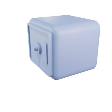 Bozuk para para para ikonu 3D görüntüleme seti izole