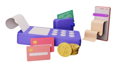 İniş sayfası 3D görüntüleme için finans ve SEO veya ödeme verileri izole edildi