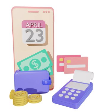 İniş sayfası 3D görüntüleme için finans ve SEO veya ödeme verileri izole edildi