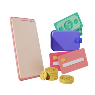 İniş sayfası 3D görüntüleme için finans ve SEO veya ödeme verileri izole edildi