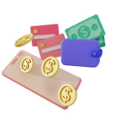 İniş sayfası 3D görüntüleme için finans ve SEO veya ödeme verileri izole edildi