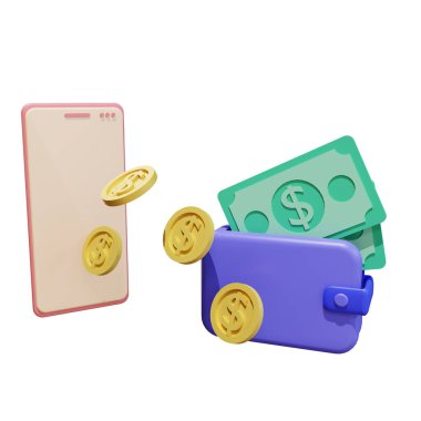 İniş sayfası 3D görüntüleme için finans ve SEO veya ödeme verileri izole edildi