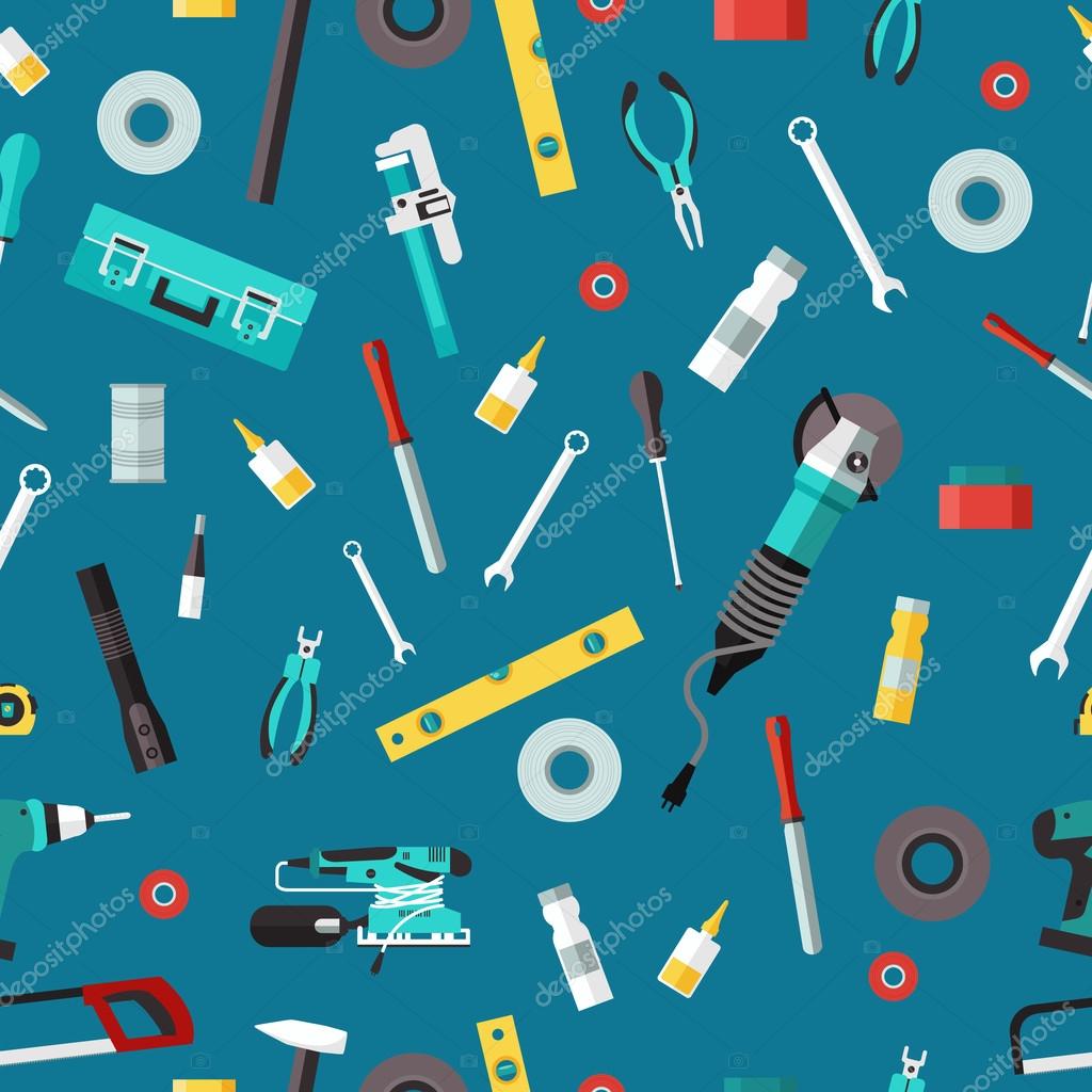 Construction tools background Stock Vector Image by ©ChocoStar 57671615