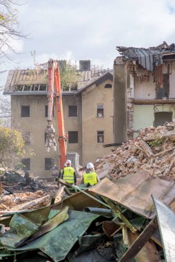 Prostejov, Çek Cumhuriyeti, 14 Ağustos. Çek itfaiye teşkilatının kırmızı Tatra kamyonu. İtfaiyeci özel aracı