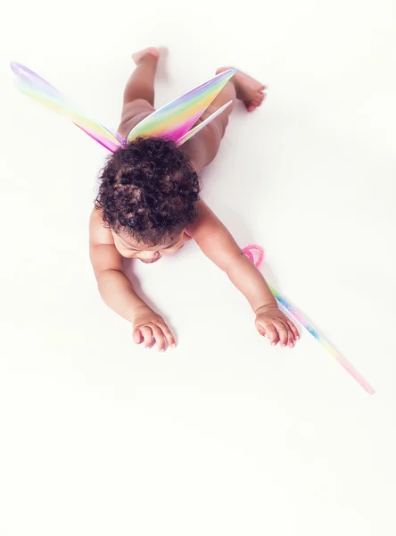 Bebê fada menina retrato — Fotografia de Stock