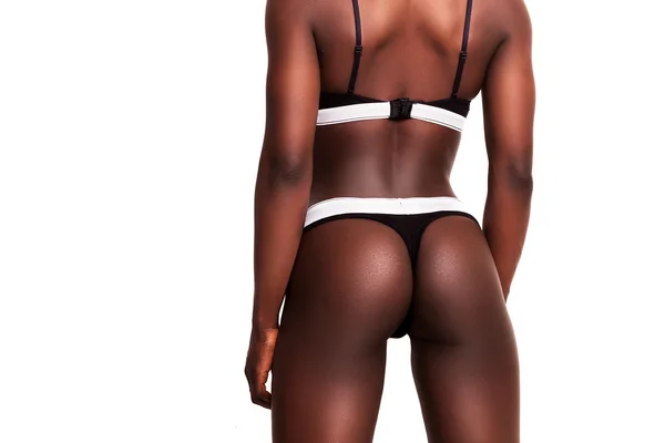 Wunderschöne afrikanische Modell Rücken und Gesäß — Stockfoto