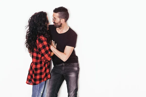 Bonito y hermoso retrato de pareja — Foto de Stock