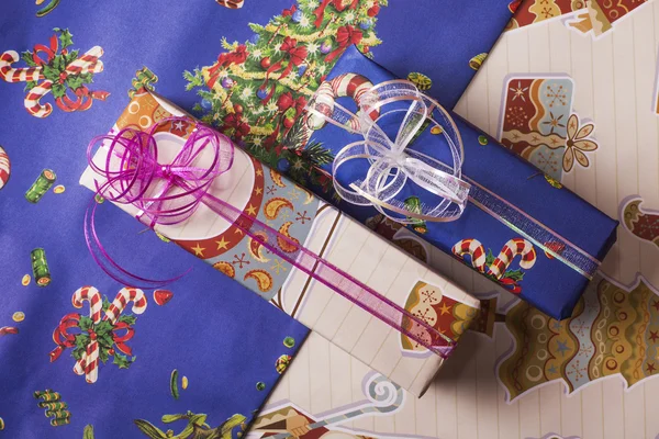 Christmas gift wrapping — Stock Photo, Image