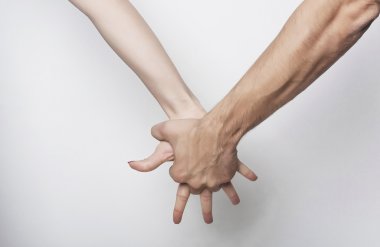Adam açgözlü kadın el