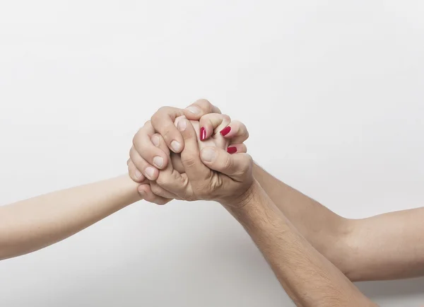 Hålla galen hand — Stockfoto