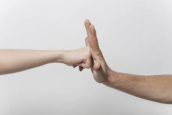 Mujer contra la violencia — Foto de Stock