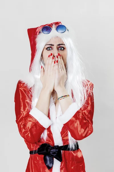 Šokovaný Santa Claus — Stock fotografie