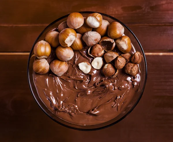 Schokoladencocktail mit Haselnüssen — Stockfoto
